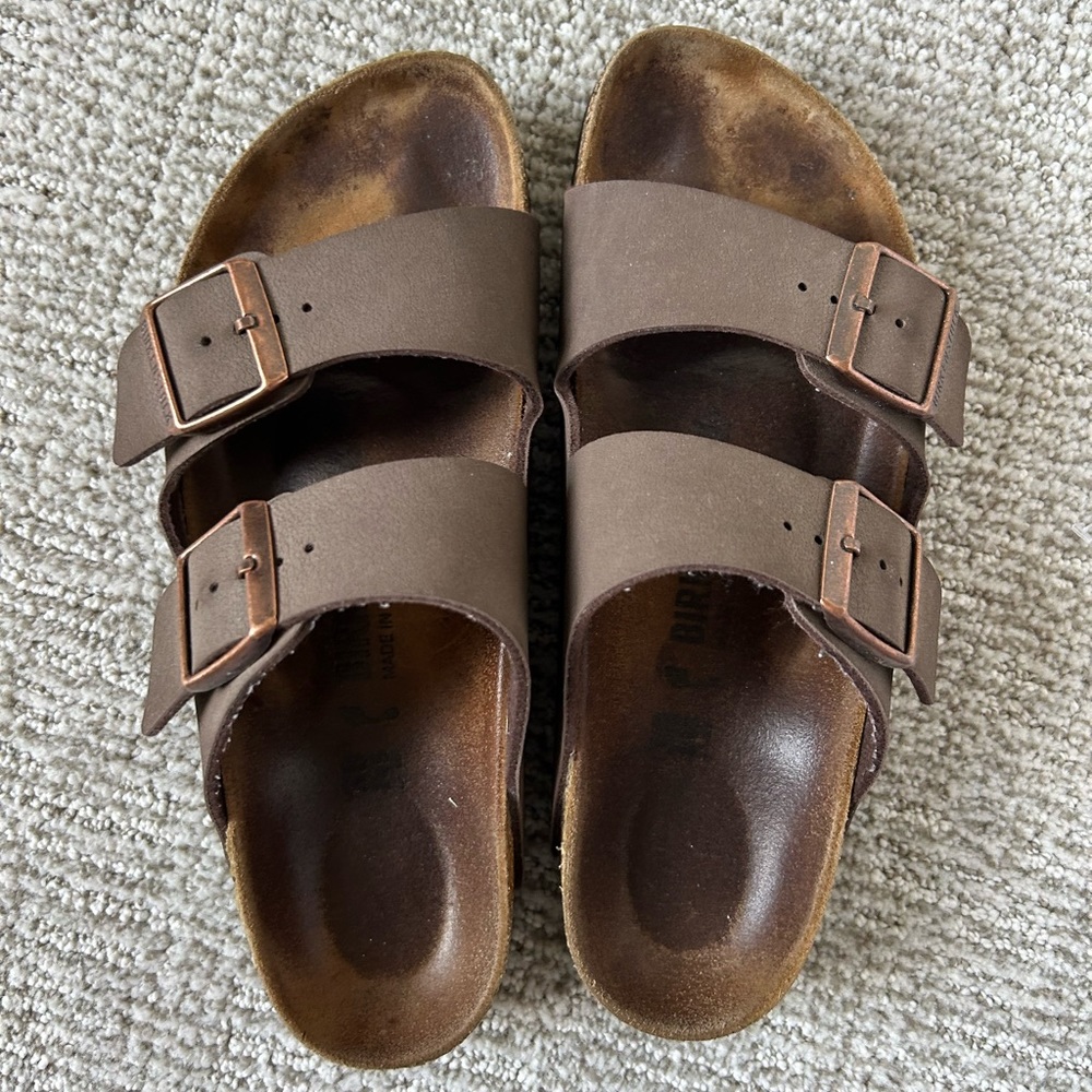 Brown Leather Birkenstock Arizona